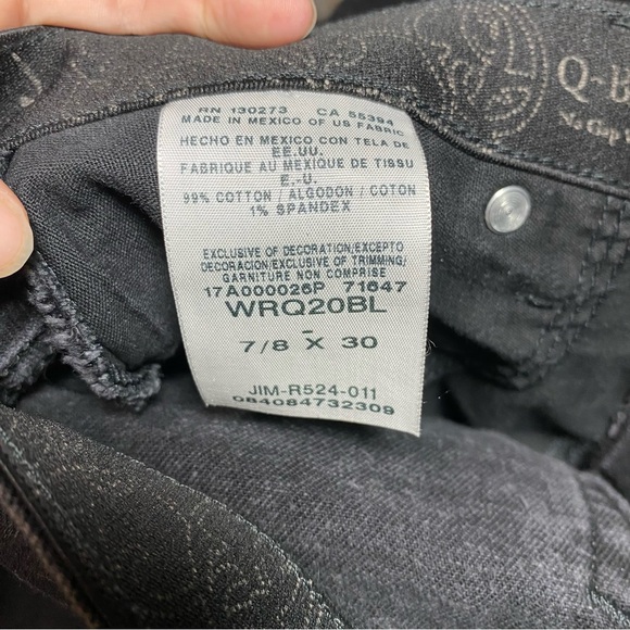 Wrangler Stretchy Q Baby Black Bootcut Jeans Denim Vintage size 7 x 31 inseam - Picture 8 of 16
